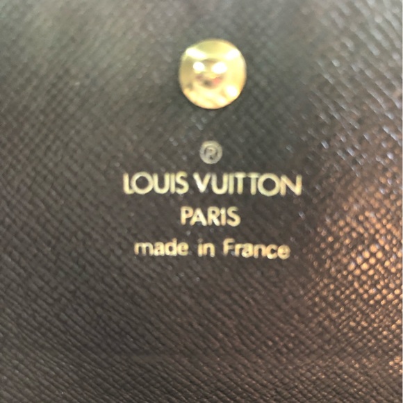 LV Louis Vuitton Wallet Damier Ebene Elise Compact Vintage Unisex Checkered - Picture 7 of 15